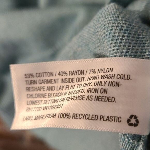 Merona XS Sequined Pullover Blue Silver Sweater - Picture 4 of 4